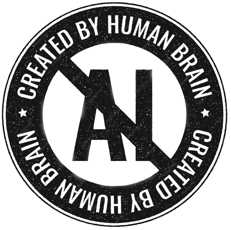 Created by Human Brain, Not AI