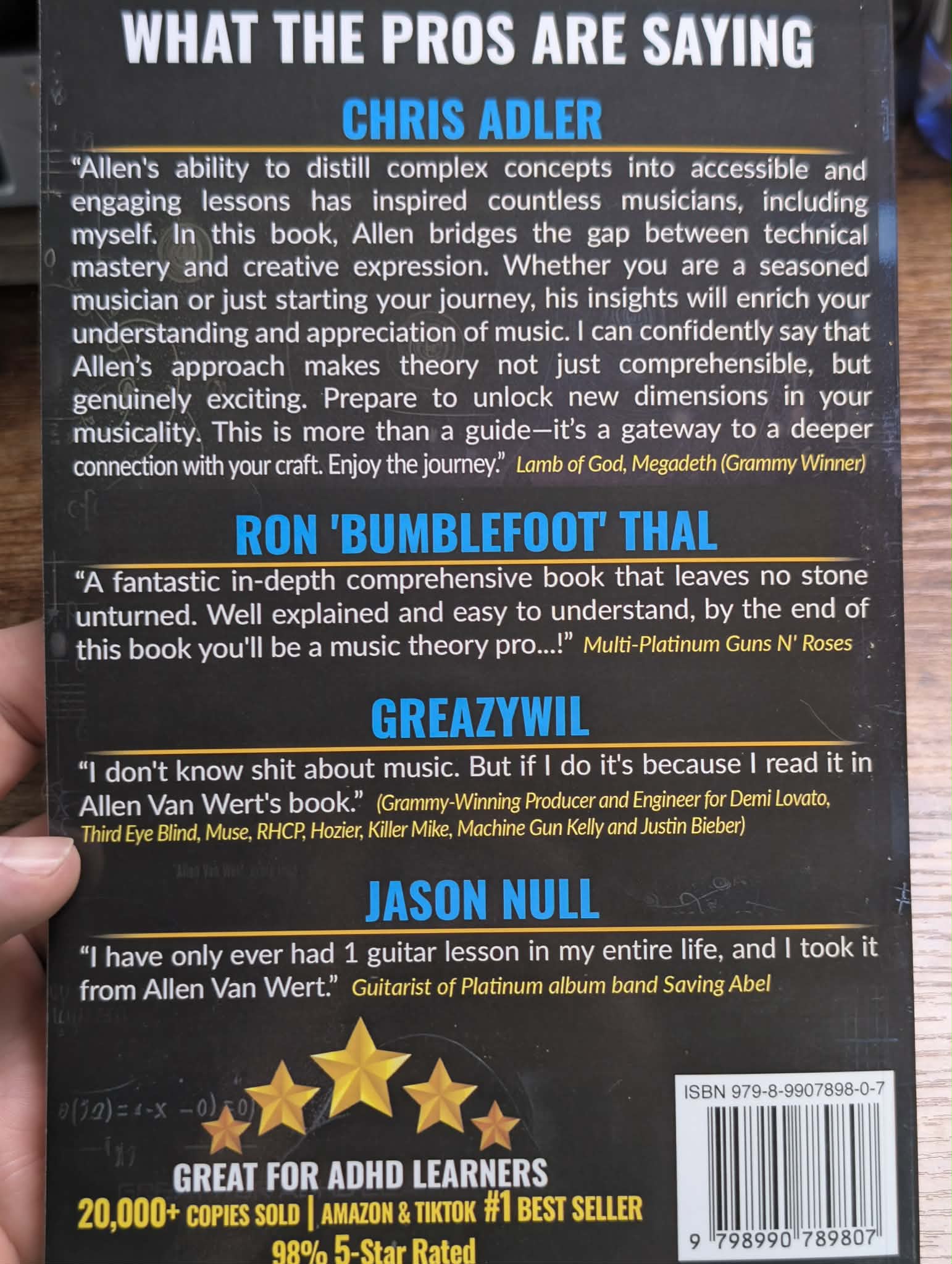 Back Cover - What The Pros Are Saying